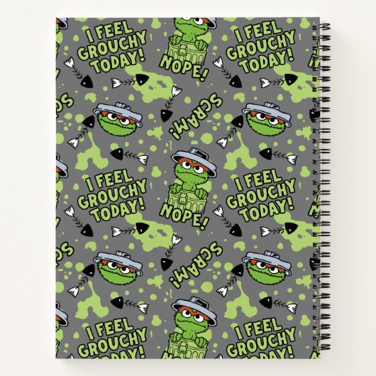 Carnet Rue Sésame | Oscar le Grouch Nope! (Dos)