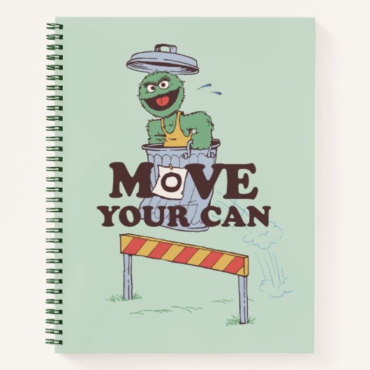 Carnet Rue Sésame | Oscar the Grouch Move Your Can (Devant)