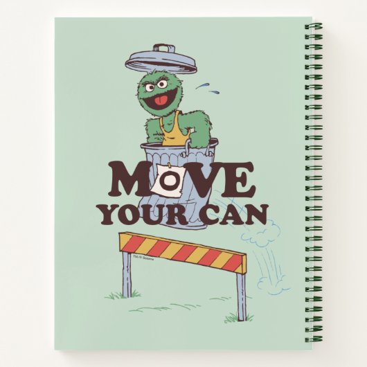 Carnet Rue Sésame | Oscar the Grouch Move Your Can (Dos)