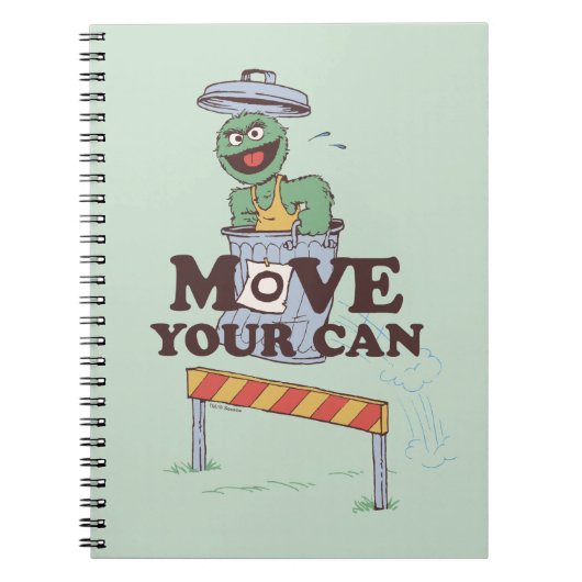 Carnet Rue Sésame | Oscar the Grouch Move Your Can (Devant)