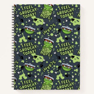 Carnet Rue Sésame Oscar the Grouch Phrase Motif