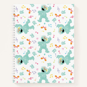Carnet Rue Sésame Rosita Music Scribble Motif