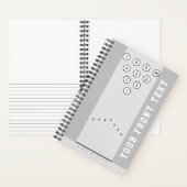 Carnet Ruelles de bowling avec gouttes Texte personnalisé (À l'intérieur)