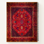 Carnet Rug perse rouge de Mashhad (Dos)