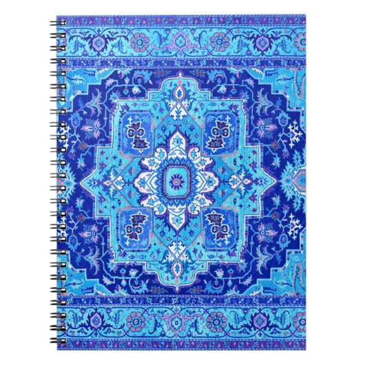 Carnet RUG PERSIEN - Bleu (Devant)
