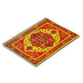 Carnet RUG PERSIEN - Rouge et Jaune (Côté gauche)