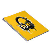 Carnet RUN Headphones Street Art Sticker (Côté Droit)