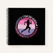 Carnet Running Mindset - Citation d'endurance de la fille (Devant)