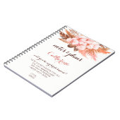 Carnet Russe Boho Pampas Grass Serez-Vous Ma Femme D'Accu (Côté gauche)