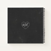 Carnet Russe Faux Chalkboard Mariage Vows Couples (Dos)