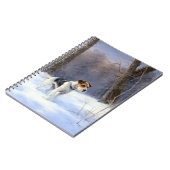 Carnet Russell Terrier Laisser neiger Noël (Côté gauche)