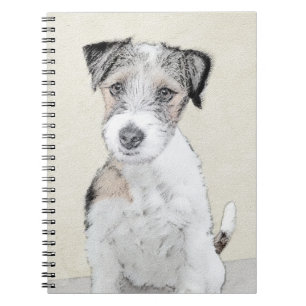 Carnet Russell Terrier Peinture rugueuse - Art Chien orig