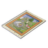 Carnet Rustam tuant le démon blanc, illustration de (Côté gauche)