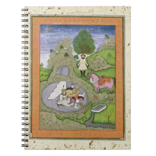 Carnet Rustam tuant le démon blanc, illustration de (Devant)