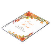 Carnet Rustic Autumn Fall Leaves Bridal Shower Guest Book (Côté gauche)