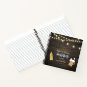 Carnet Rustic Baby est en train de brasser Gold Baby show (Intérieur)
