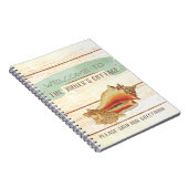Carnet Rustic Beach House Accueil personnalisé (Côté Droit)