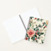 Carnet Rustic Bird et Poinsettia Motif de Noël (11) (Intérieur)
