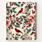 Carnet Rustic Bird et Poinsettia Motif de Noël (14) (Dos)