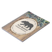Carnet Rustic Black Bear Camping Bienvenue (Côté gauche)