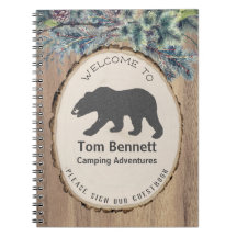 Rustic Black Bear Camping Bienvenue