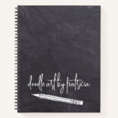 Carnet Rustic Chalkboard Artist Doodbook Sketchbook (Devant)