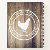 Carnet Rustic Country Farmhouse Grange Wood Recette (Dos)