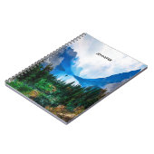 Carnet Rustic Country Mountains Nature Scène Photographie (Côté gauche)