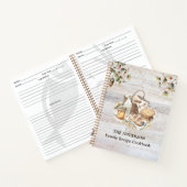 Carnet Rustic Country Personalized Family Recipe Book (Intérieur)