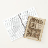 Carnet Rustic Farmer's Market Fruits Vegetables Recipe (Intérieur)