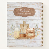 Carnet Rustic Farmhouse Country Family Baking Recette Liv (Dos)