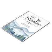 Carnet Rustic Forest Adventure Mountains Baby Keepsaké (Côté gauche)