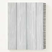 Carnet Rustic Grange Bois Pays Monogramme (Dos)