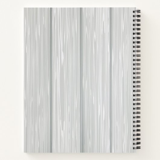 Carnet Rustic Grange Bois Pays Monogramme (Dos)