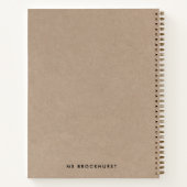 Carnet Rustic Kraft Brilliant Enseignant Retro Citation A (Dos)