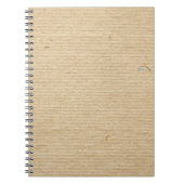Carnet Rustic Kraft Papier : Arrière - plan texturé. (Devant)