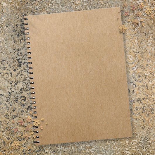 Carnet Rustic Kraft Simple Élégant Bohème