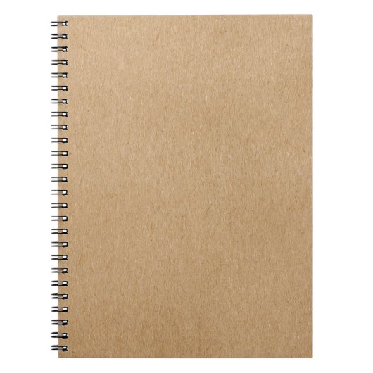 Carnet Rustic Kraft Simple Élégant Bohème (Devant)
