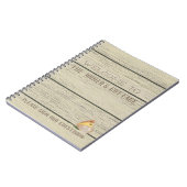 Carnet Rustic Lake Cabine Accueil personnalisé (Côté gauche)