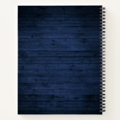 Carnet Rustic Lake House Bateau Oars Trees Blue Wood Rece (Dos)