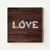 Carnet Rustic Love Lilac Mariage Fête des mariées Photos (Dos)