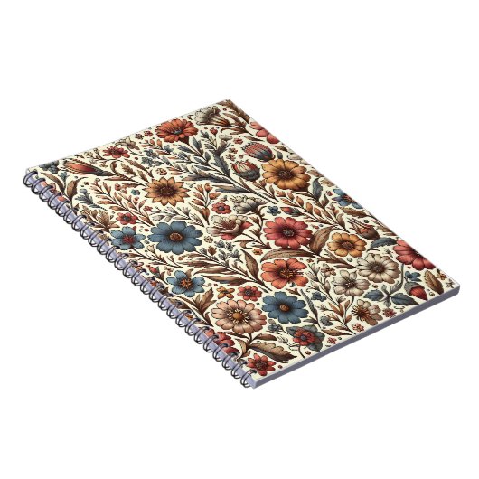 Carnet Rustic Meadow Blossoms Notebook (Côté Droit)