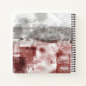 Carnet Rustic Modern Abstrait Votre nom Sketchbook (Dos)
