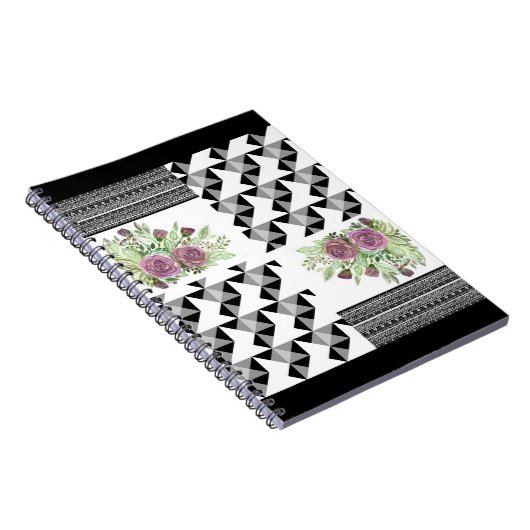 Carnet Rustic, patchwork, rose (Côté Droit)