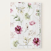 Carnet Rustic Peonies Floral Eternal Happiness Convention (Verso)