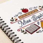 Carnet Rustic Teacher Appreciation Custom Spiral Notebook