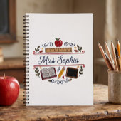 Carnet Rustic Teacher Appreciation Custom Spiral Notebook