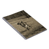 Carnet Rustic Texas Longhorn élevage de taureau vache (Côté Droit)