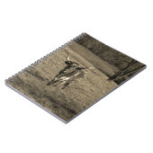 Carnet Rustic Texas Longhorn élevage de taureau vache (Côté gauche)