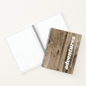 Carnet Rustic Wood Camping Aventure Voyage personnalisé (Intérieur)